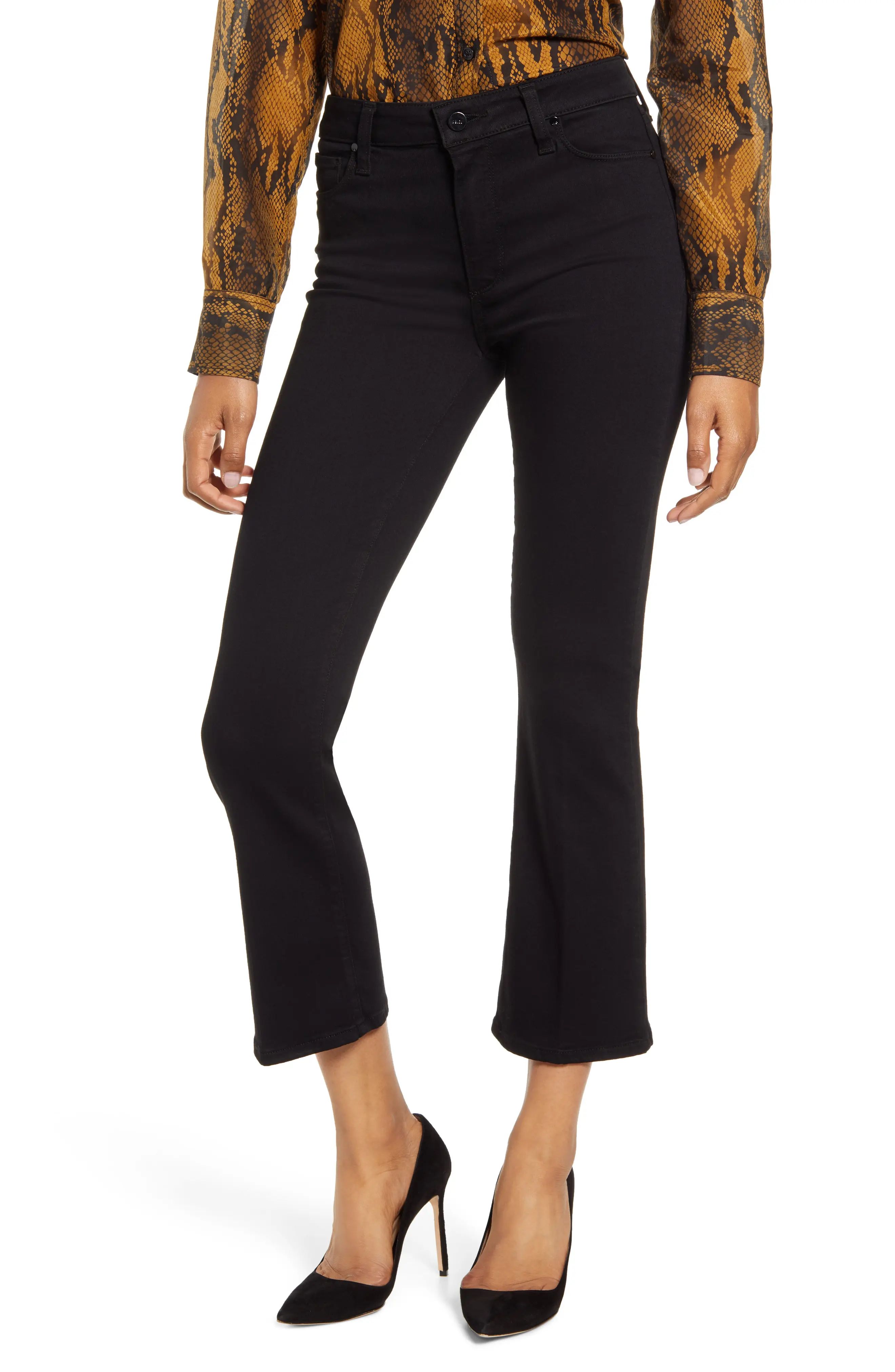 Women's Paige Transcend - Colette Crop Flare Jeans | Nordstrom