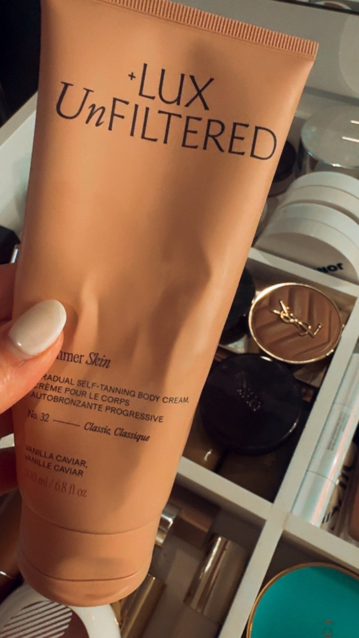 The best moisturizer to extend that natural tan from vacation.

Self tanning moisturizer, self tanner, lux body moisturizer, bronzed skin 

#LTKOver40 #LTKBeauty #LTKgrwm