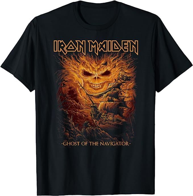 Iron Maiden - Ghost of the Navigator T-Shirt | Amazon (UK)