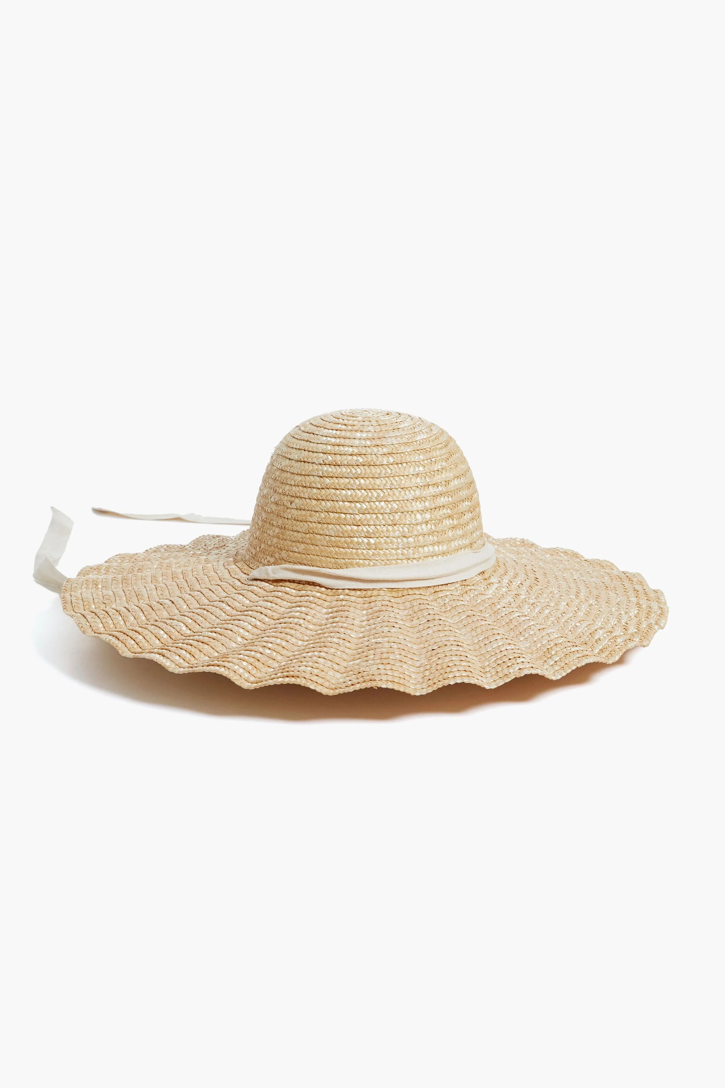 Natural Scalloped Dolce Hat | Tuckernuck (US)