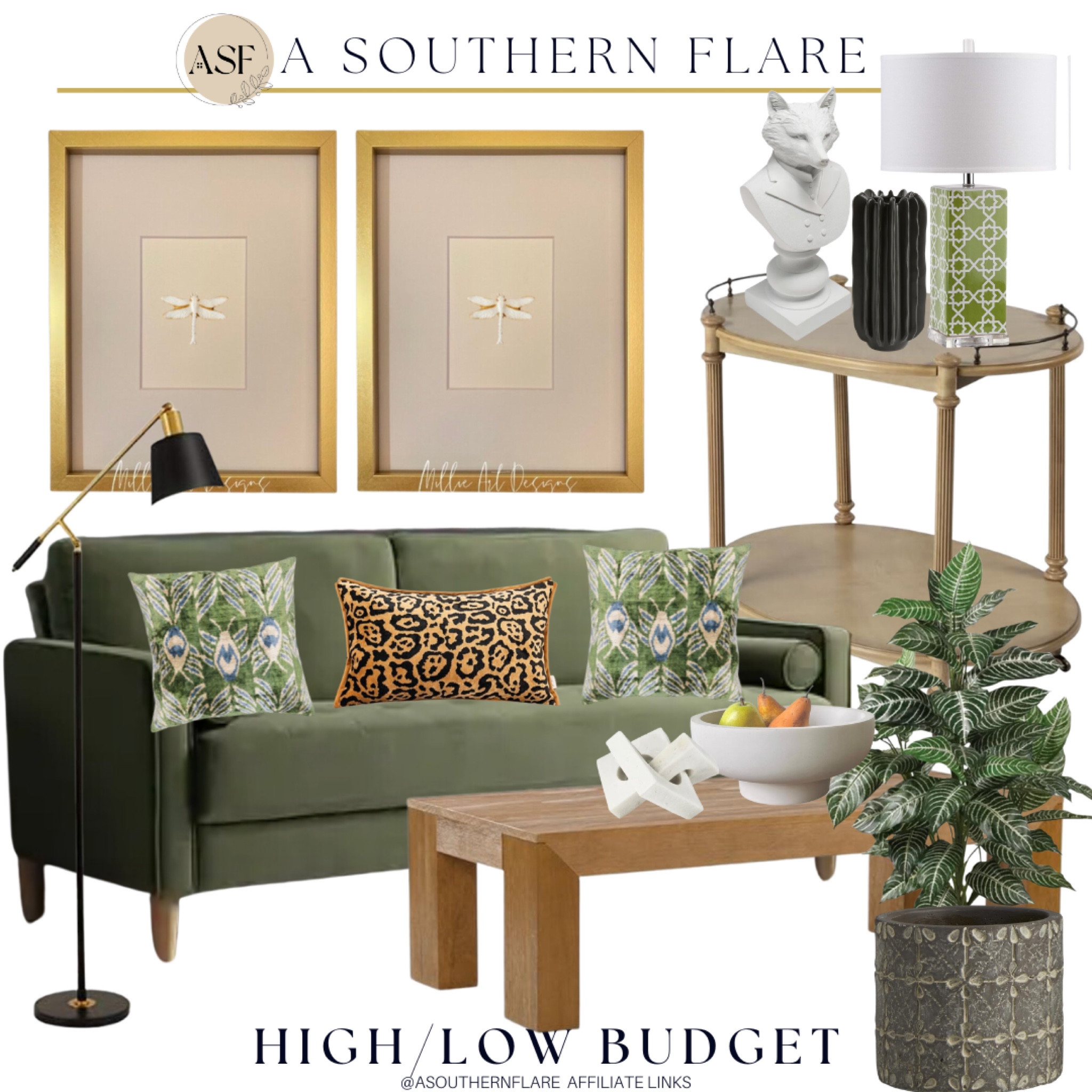 Neutral living room, green sofa, wayfair, accent pillow, floor lamp, bar cart, gold frame, coffee table, living room decor, amazon finds

#LTKStyleTip #LTKHome