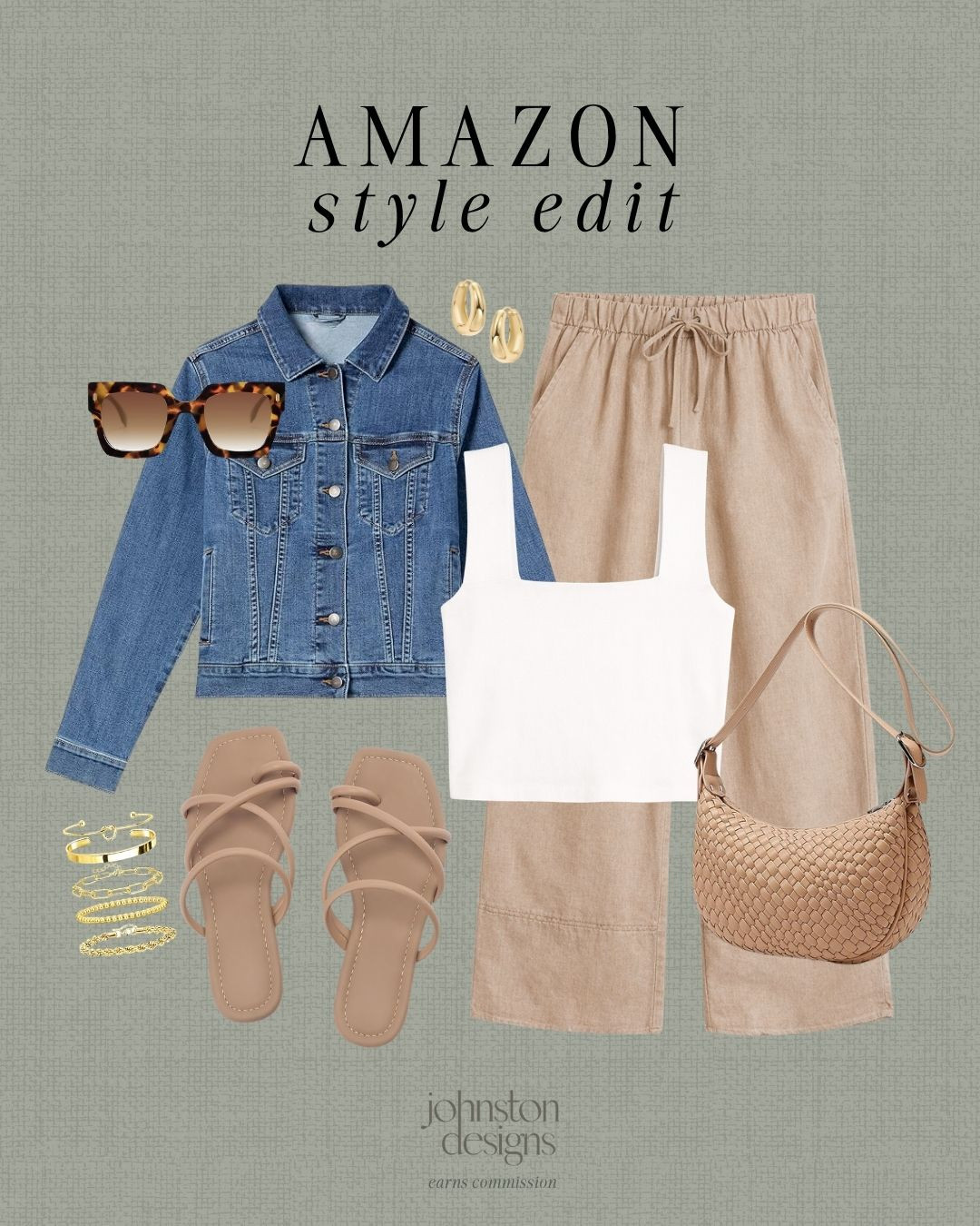 Amazon style edit. 🤍 Neutral outfit, effortless everyday look, denim and linen combo, easy casual style.

Amazon fashion, neutral outfit, casual outfit ideas, everyday style, linen pants outfit, denim jacket outfit, effortless outfits, affordable fashion, amazon finds, minimalist style, outfit inspo. 

 #LTKootd