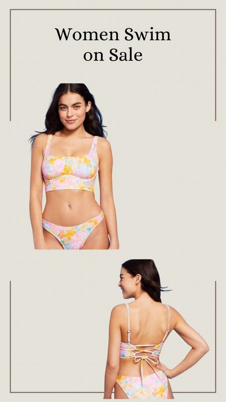Target women swim on sale. Love the back on this one! Such a cute two piece swimsuit. Spring break swimsuitt

#LTKfindsunder50 #LTKSeasonal #LTKsalealert