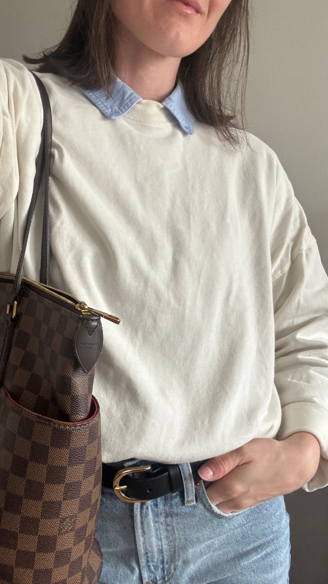 Ootd featuring this amazing shirt from Ayr 🤍 it is so soft and cozy and the perfect top layer for any outfit 

Ootd | outfit of the day | GRWM | what I wore | get ready with me 

#LTKootd #LTKgrwm