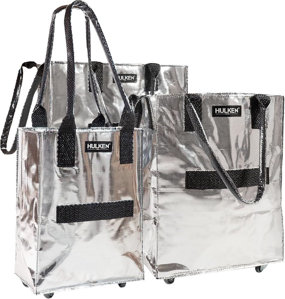 HULKEN - Reusable Grocery, Laundry Bag On Wheels, Shopping Trolley, Lightweight, Carries Up To 66... | Amazon (US)