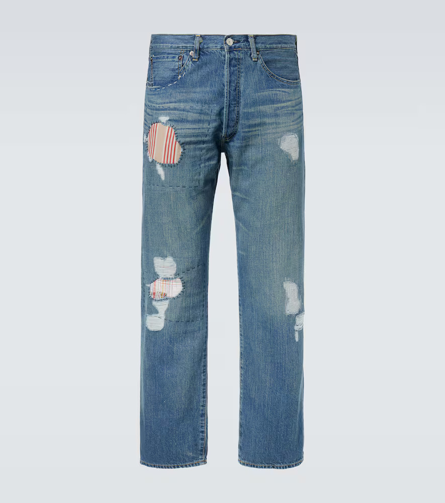 Junya Watanabe x Levi'sÂ® patchwork straight jeans | Mytheresa (US/CA)