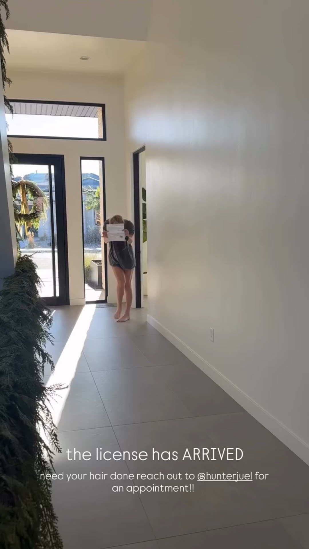 the license has ARRIVED  need your hair done reach out to hunter for an appointment!!