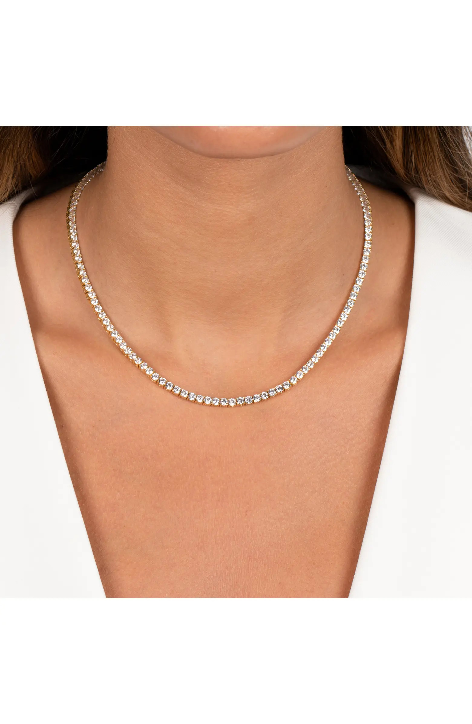 CZ Tennis Necklace | Nordstrom