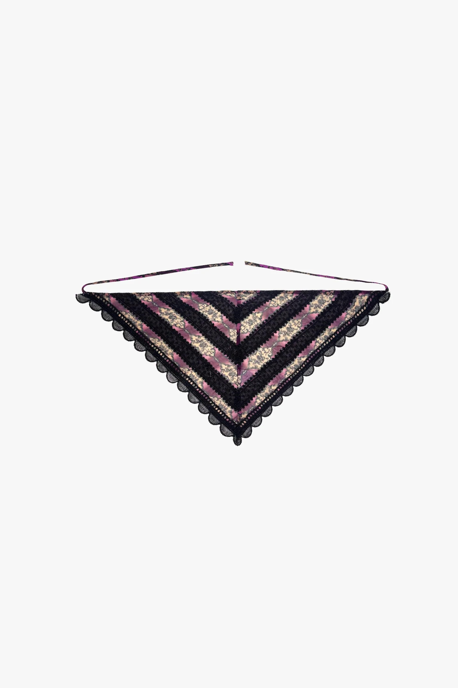 Cameo Stripe Print Headscarf | Anna Sui
