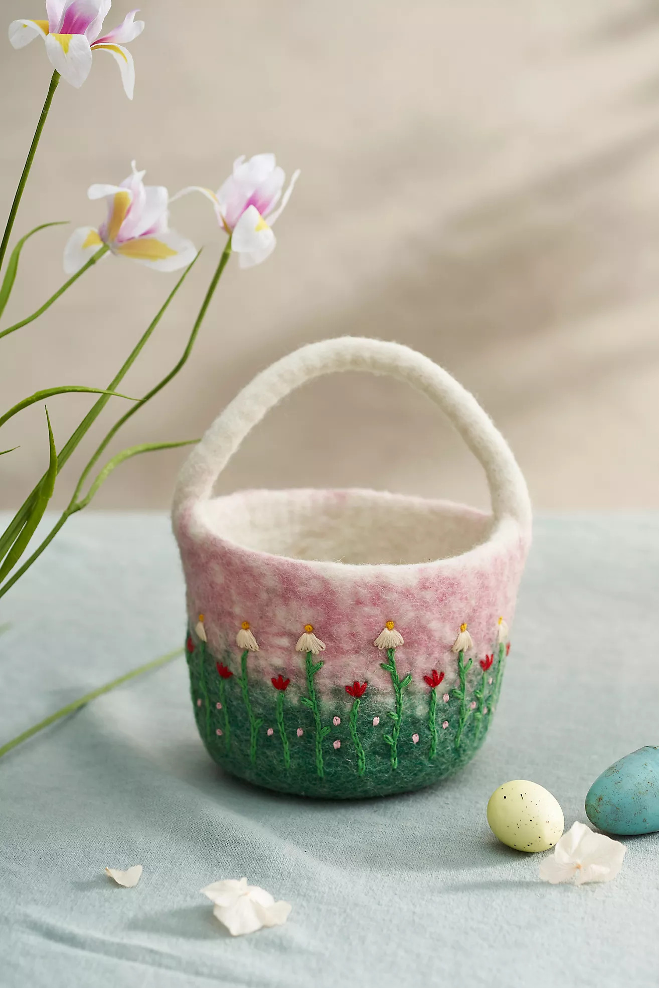 Felted Flower Basket | Anthropologie (US)