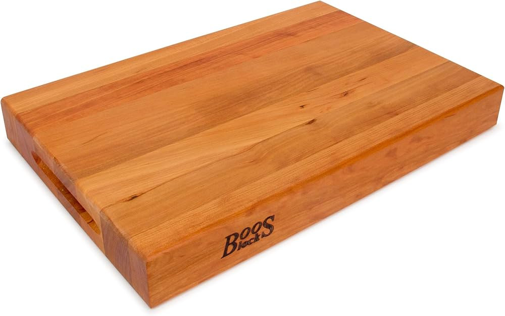 John Boos Boos Block RA-Board Series Large Reversible Wood Cutting Board, 18" x 12" x 2 1/4", Che... | Amazon (US)