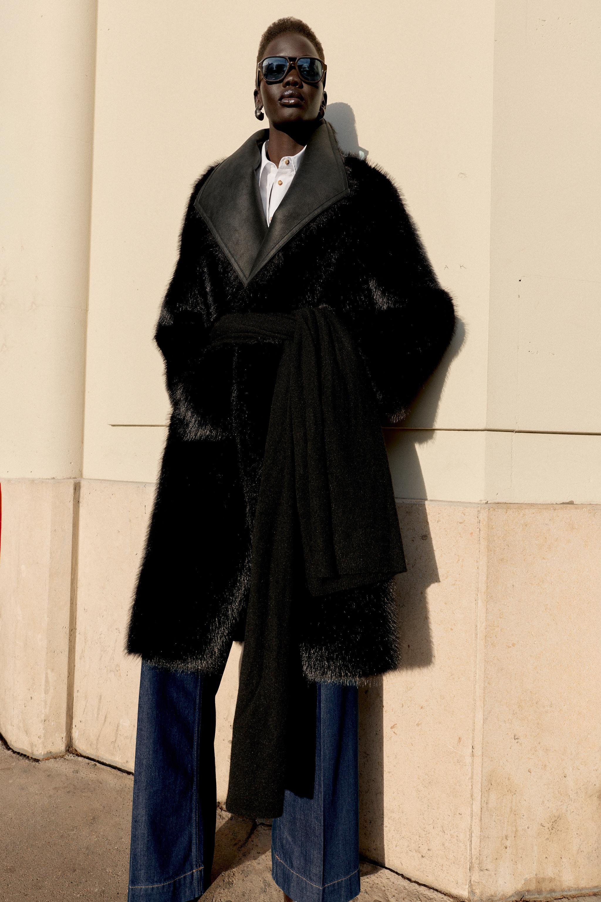 REVERSIBLE FAUX FUR DOUBLE-FACED COAT | Zara Canada