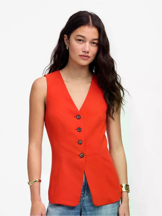 Madewell Cutaway Long Vest | Poshmark