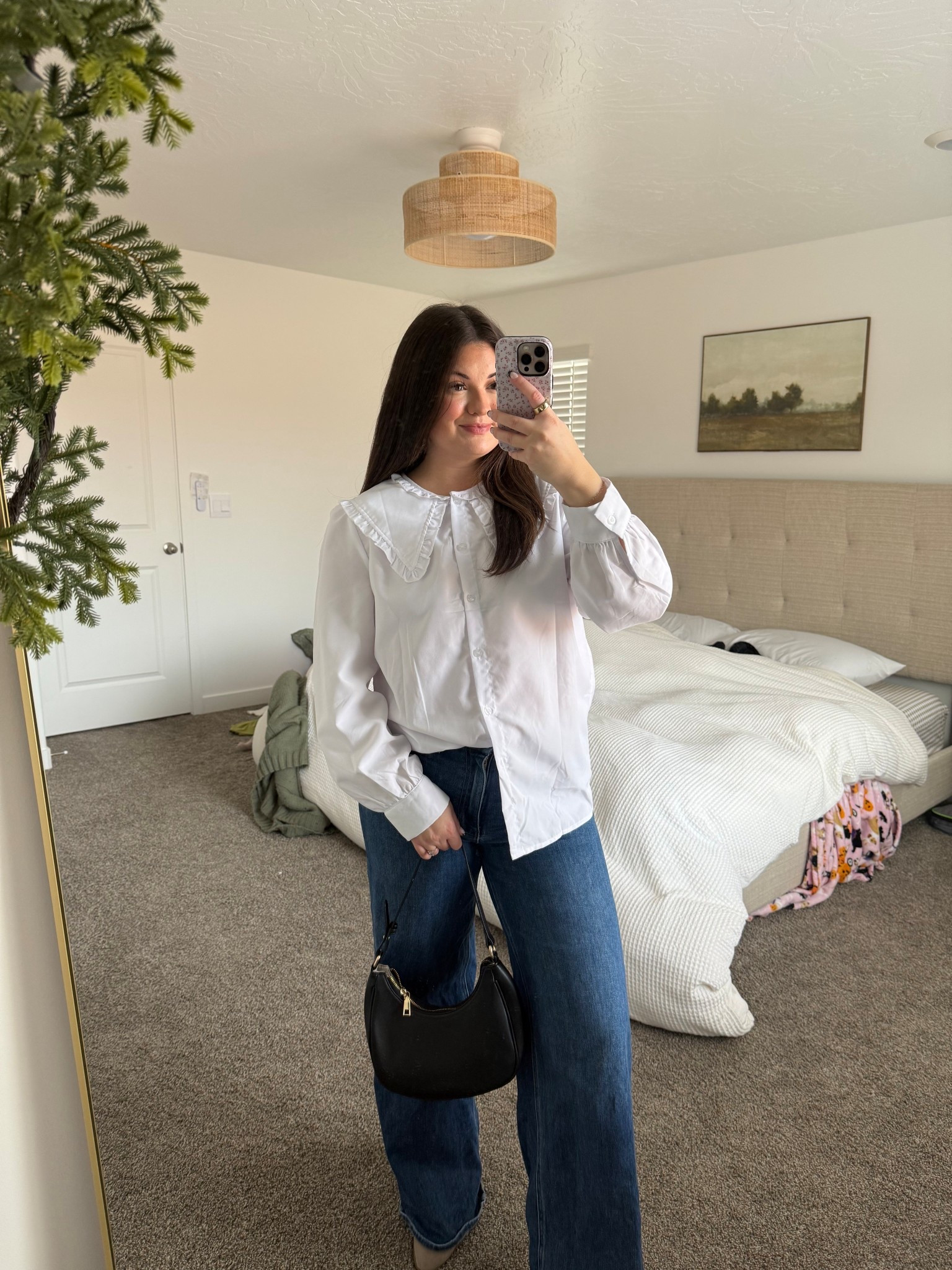 Dressy outfit ideas. Peter Pan collar. Office look. Date night outfit. 

#LTKMidsize #LTKFindsUnder100 #LTKootd