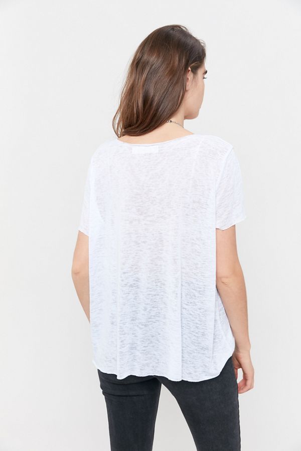 Project Social T Textured-Knit V-Neck Tee | Urban Outfitters (US and RoW)