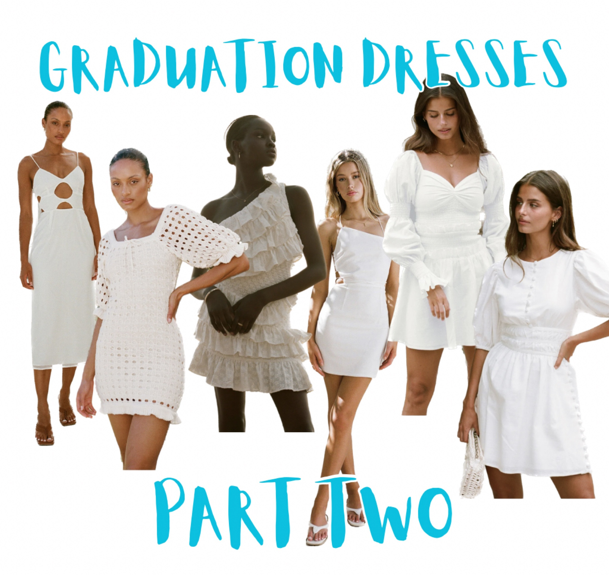 More graduation or bridal dress options! This site has sooo many choices and most are on sale right now! // white dress graduation spring bridal bride honeymoon bachelorette bridal shower wedding 

#LTKSeasonal #LTKwedding #LTKsalealert