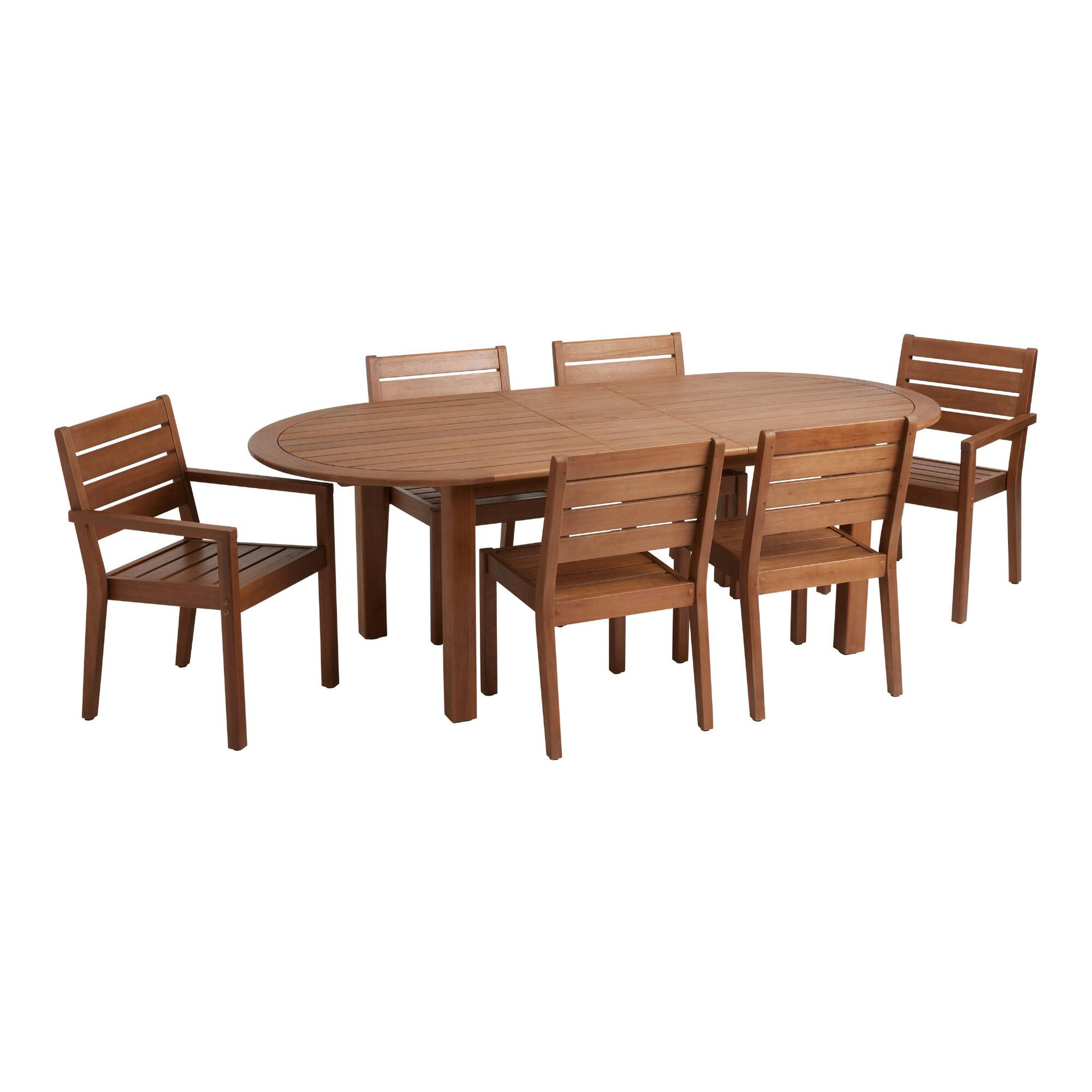 Mariposa Eucalyptus Wood Outdoor Dining Collection | World Market