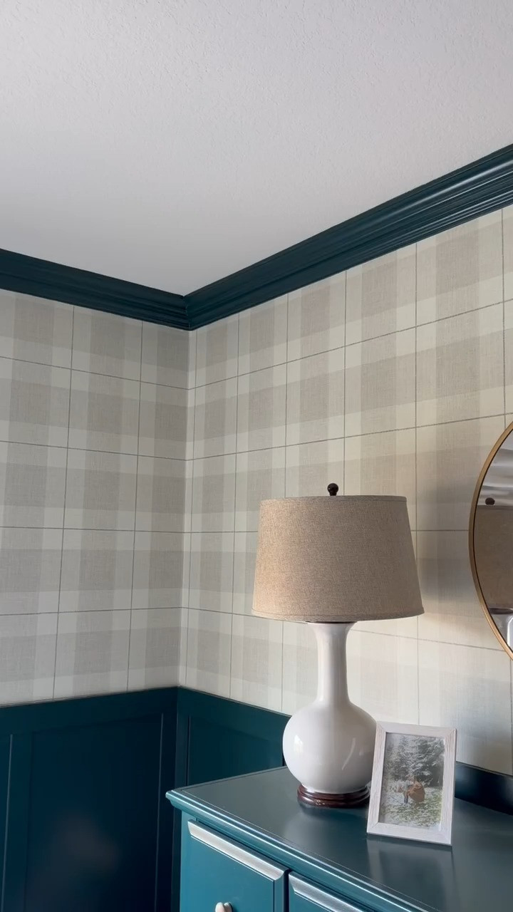 Obsessed with this wallpaper! We have it in Linc's room in neutral and the playroom in blue! Such a cute detail!

Kids bedroom, wallpaper, kids bedroom inspo, plaid wallpaper 

 #LTKHome #LTKKids