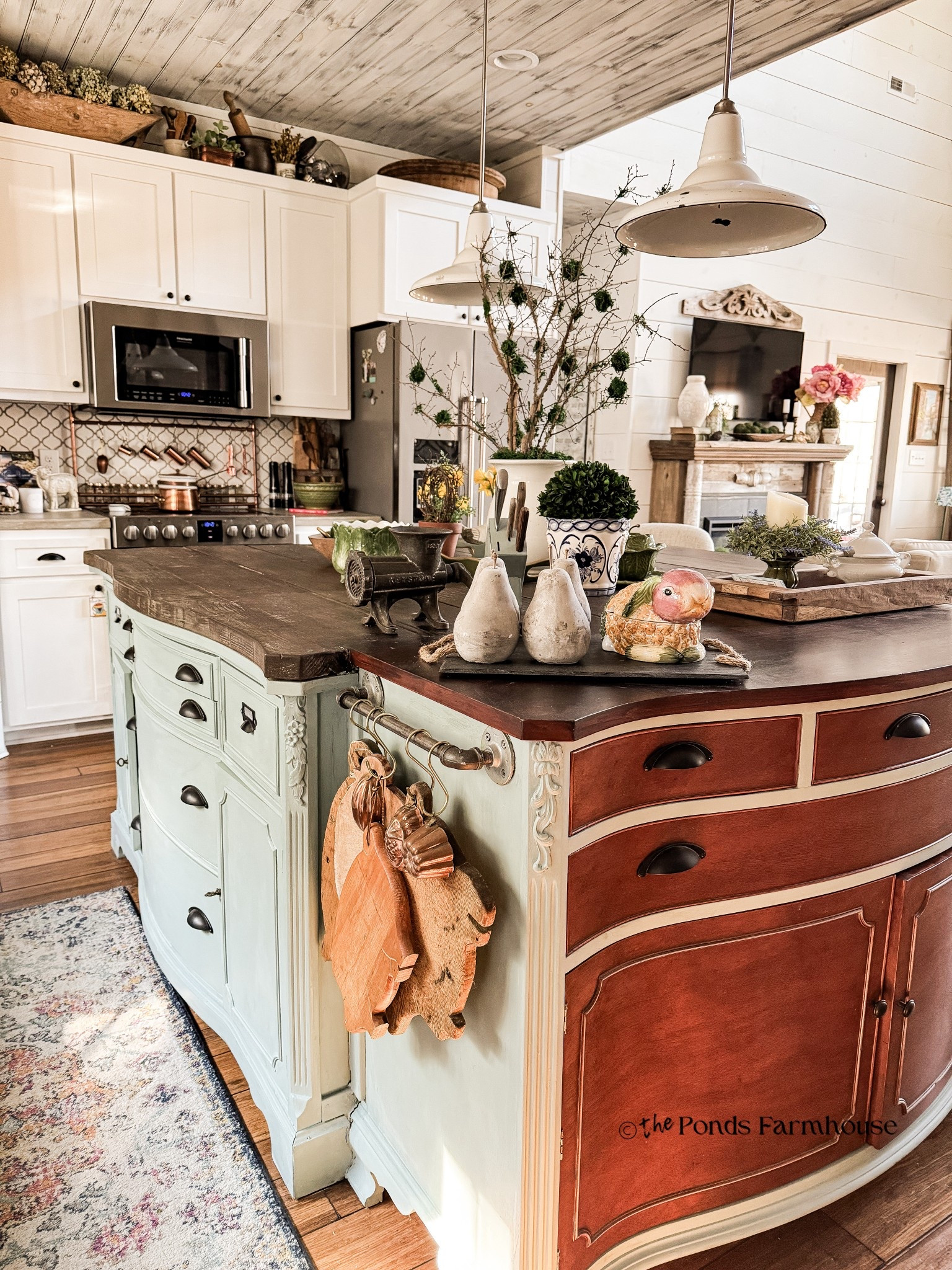 Shop my farmhouse kitchen and all the supplies for creating a kitchen island 

#LTKHome