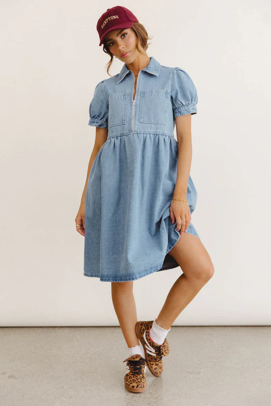 Georgia Denim Midi Dress | Böhme US
