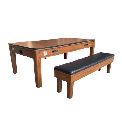 Rack Luxor 7.5-foot 4-in-1 Multi-game Swivel Billiard/pool Table With Multiple Table Options (With 1 Bench) | Wayfair North America