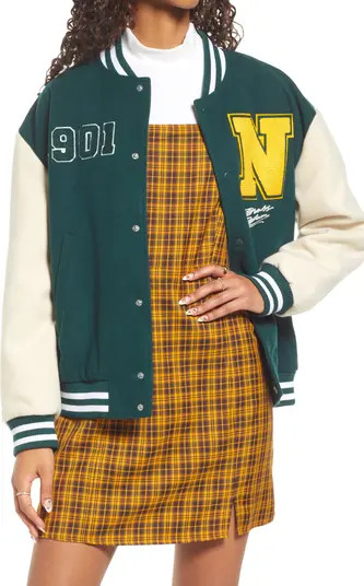 BP. Gender Inclusive Colorblock Varsity Jacket | Nordstrom | Nordstrom
