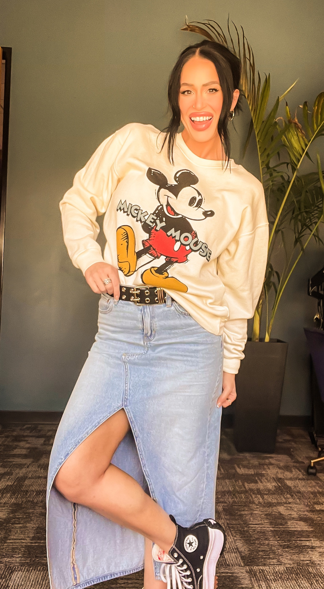 Disney
Disney Style
Mickey Mouse
Sweatshirt
Denim
Denim skirt
Maxi skirt
Sneakers
Spring
Platform sneakers
Spring style 
Sale
Disneyland
Disney World
Park Style


#LTKfamily #LTKshoecrush #LTKsalealert