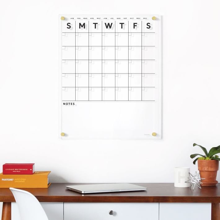 Girl Friday Acrylic Calendar - Bottom Notes | West Elm (US)