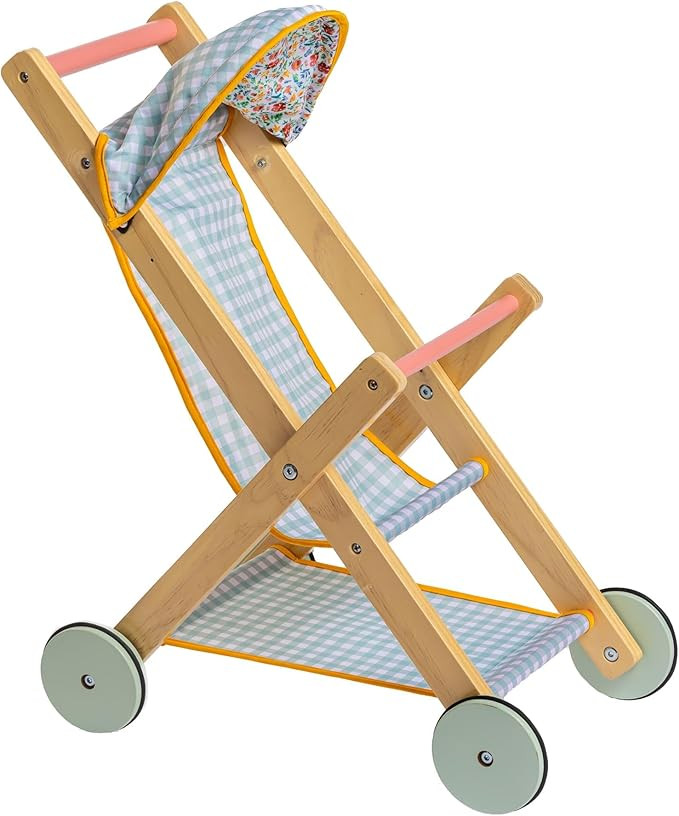 JC Toys Parfait Collection | Deluxe Wooden Doll Toy Stroller | for Dolls and Stuffed Animals up t... | Amazon (US)