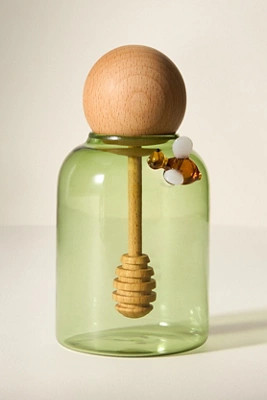 Catania Glass Honey Pot | Anthropologie (US)