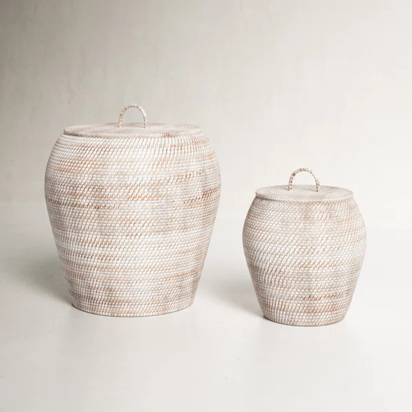 2 Piece Wicker Basket Set | Wayfair North America