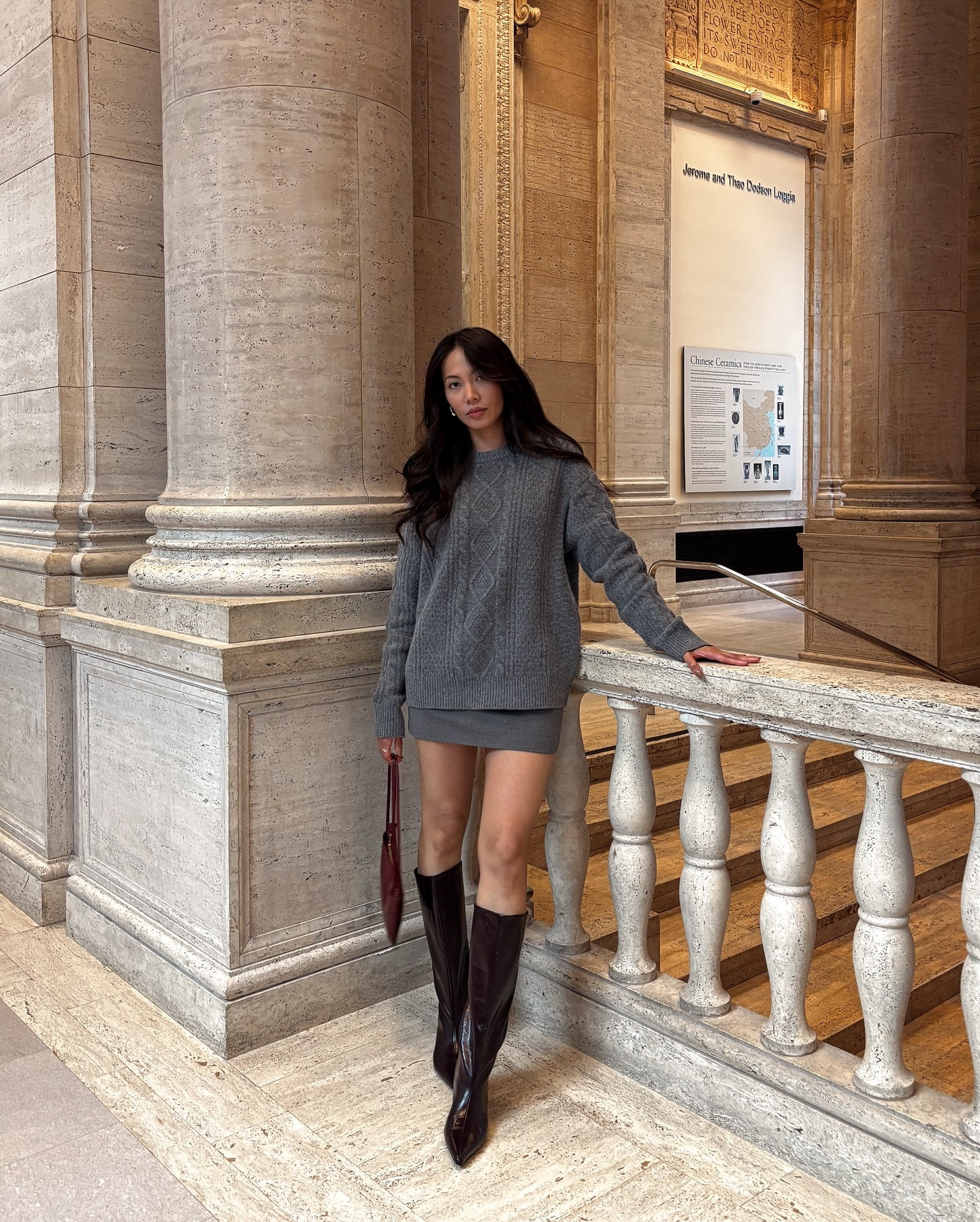 Wearing an all-grey @oakandfort fit, paired with deep burgundy for a little contrast. Neutrals never looked so good!

#OakAndFort #OOTD #FallFashion #StreetStyle #MinimalistFashion #NeutralOutfits #NYCStyle #FashionInspo #EffortlessChic #StyleGoals #WinterWardrobe #SweaterWeather #KneeHighBoots #ModernMinimalism #TrendAlert #WomensFashion #ChicAndTrendy #sfblogger