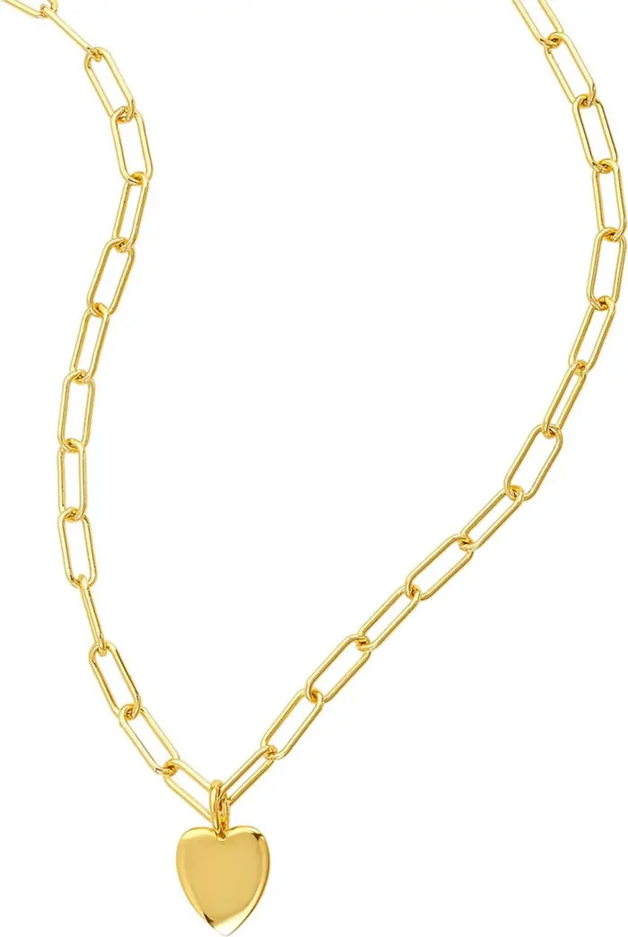 Adornia Paperclip Heart Pendant Necklace | Nordstromrack | Nordstrom Rack