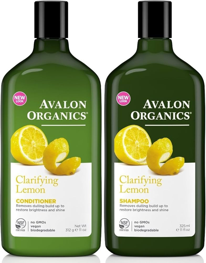 Avalon Organics Clarifying Lemon, DUO Set Shampoo + Conditioner, 11 Ounce, 1 Each | Amazon (US)