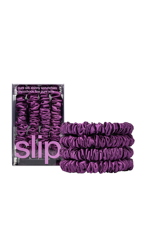 slip Skinny Scrunchies Set Of 4 in Purple. | Revolve Clothing (Global)