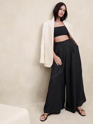 Lina Linen Wide-Leg Pant | Banana Republic (US)