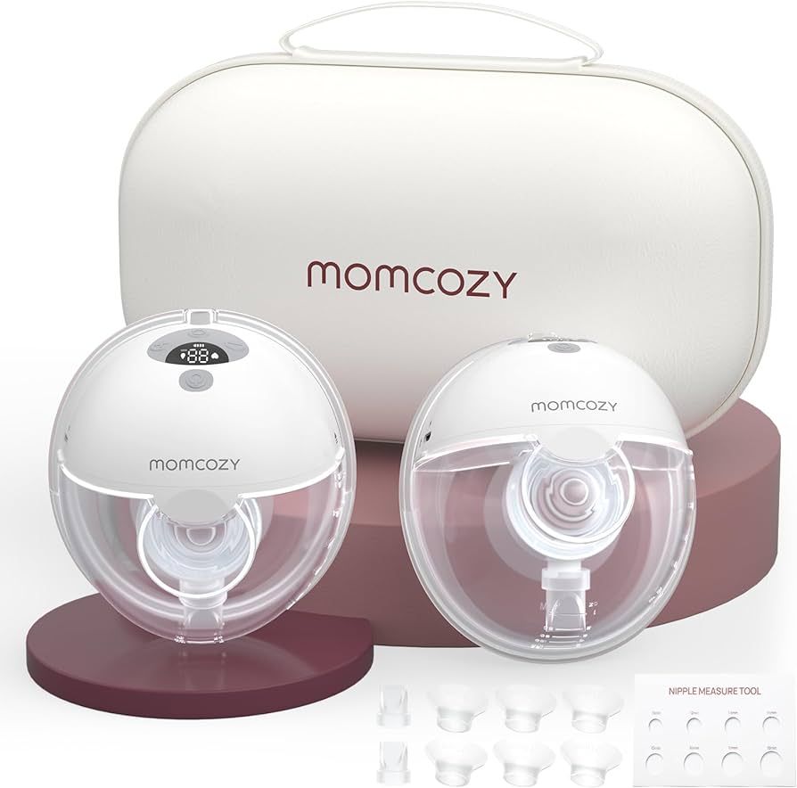 Momcozy Breast Pump Hands Free M5, Wearable Breast Pump of Baby Mouth Double-Sealed Flange with 3... | Amazon (US)