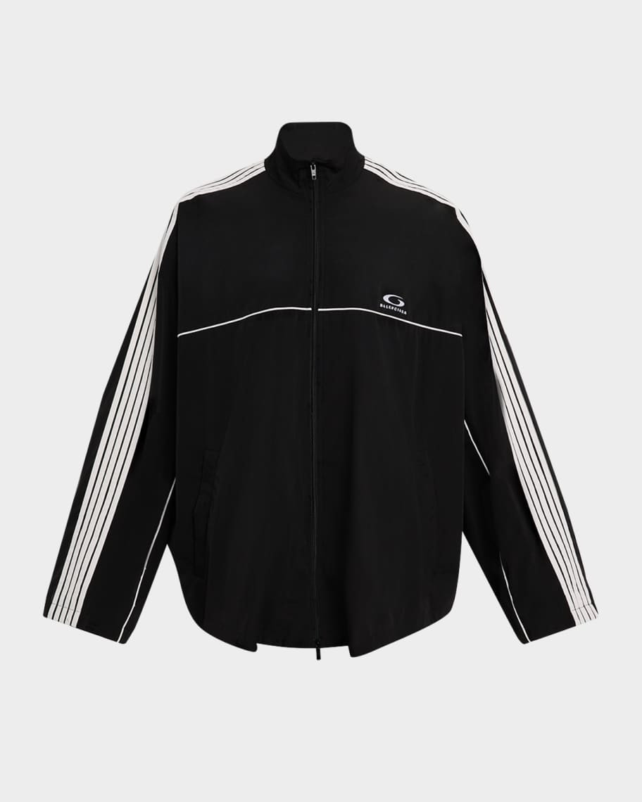 Balenciaga Men's Oversized-Fit Tracksuit Jacket | Neiman Marcus