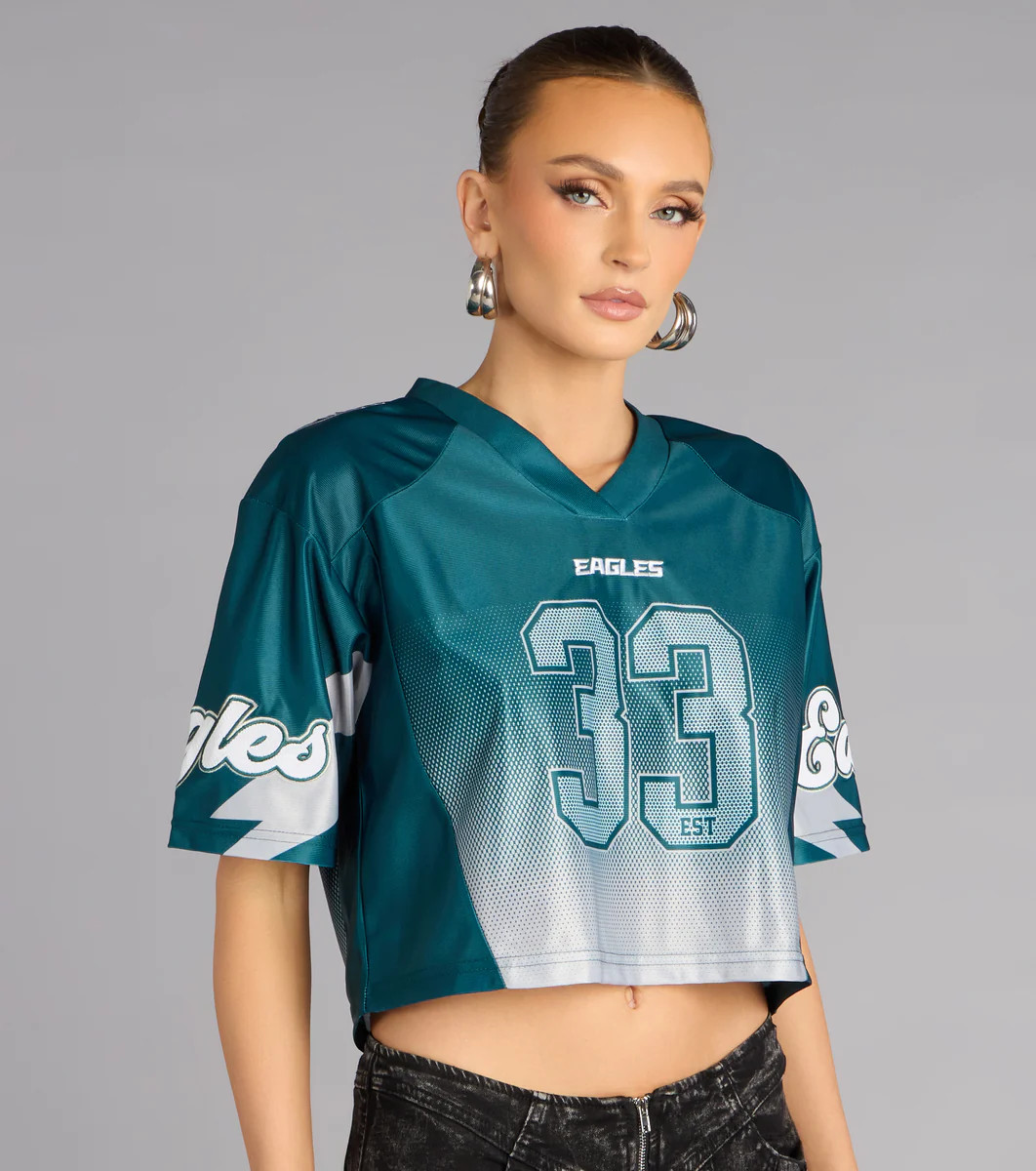 Ultra Game NFL Philadelphia Eagles Mesh Crop Top | Windsor Stores