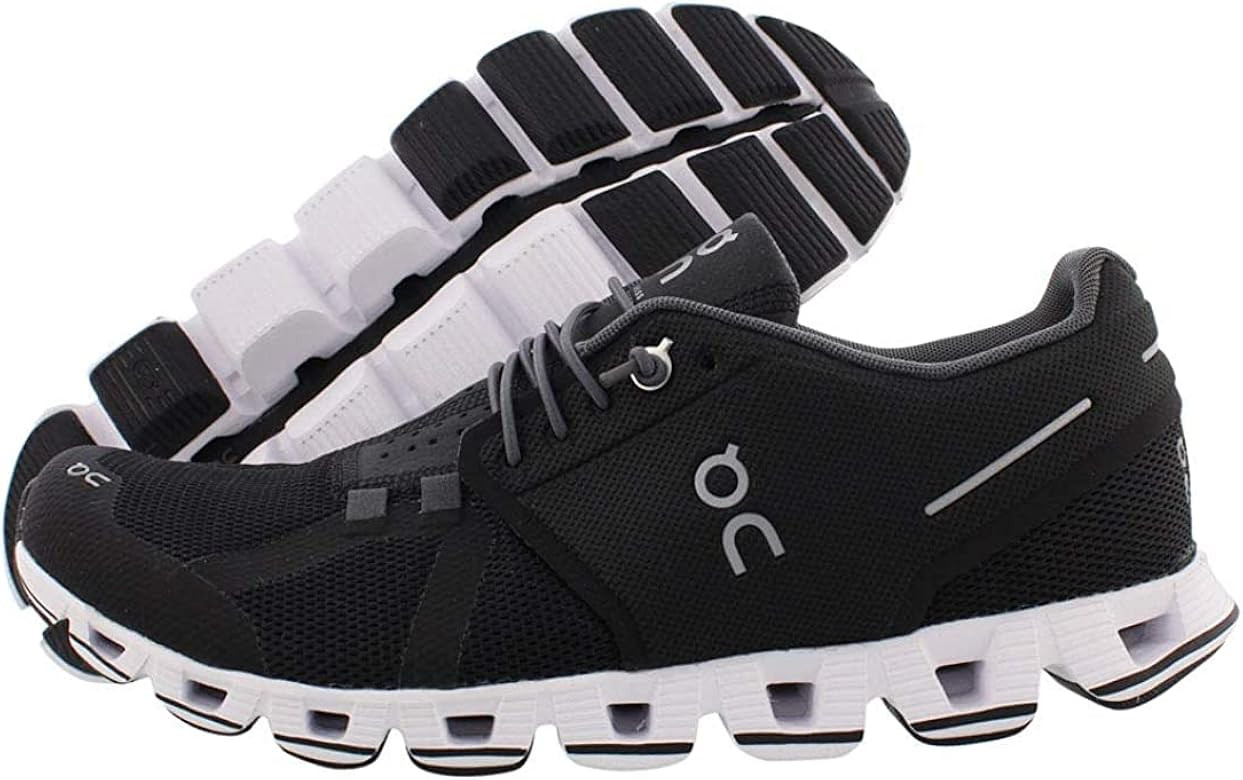 Amazon.com | ON Women's Cloud Sneakers, Black/White, 10.5 Medium US | Road Running | Amazon (US)