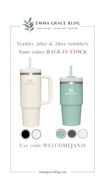 Stanley 30oz and 20oz quencher h2.0 flowstate tumbler in stock in some colors  

#LTKGiftGuide #LTKsalealert #LTKFind