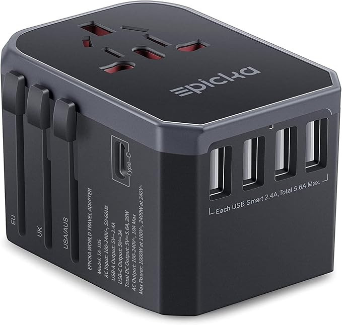 EPICKA Universal Travel Adapter, European Travel Plug Adapter (Not a Voltage Converter) - Interna... | Amazon (US)