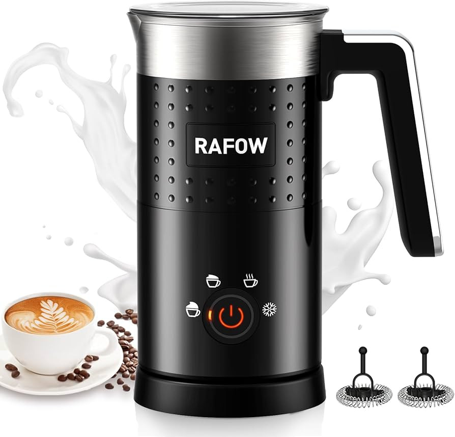 4 in 1 Electric Milk Frother: 10oz/350 mL Large Capacity Electric Milk Steamer for Hot and Cold M... | Amazon (US)