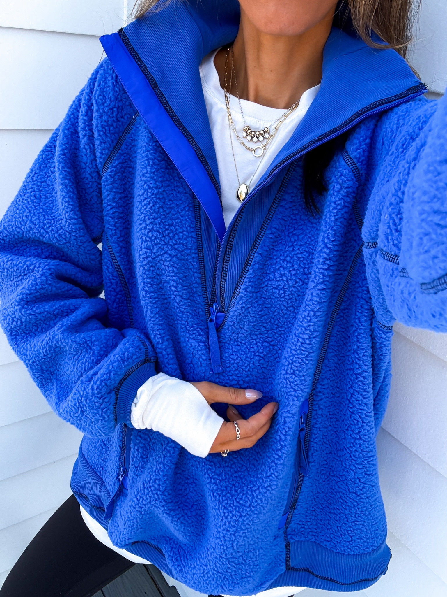 Wearing a medium pullover, small tunic tee and xsmall leggings 

#LTKActive #LTKSaleAlert #LTKFindsUnder50