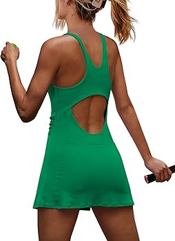 Yanekop Womens Tennis Dress with Built in Shorts Golf Dress Athletic Outfits Active Dresses Worko... | Amazon (US)