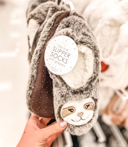 Cute slipper socks with grippers 

#LTKGiftGuide #LTKfamily #LTKHoliday