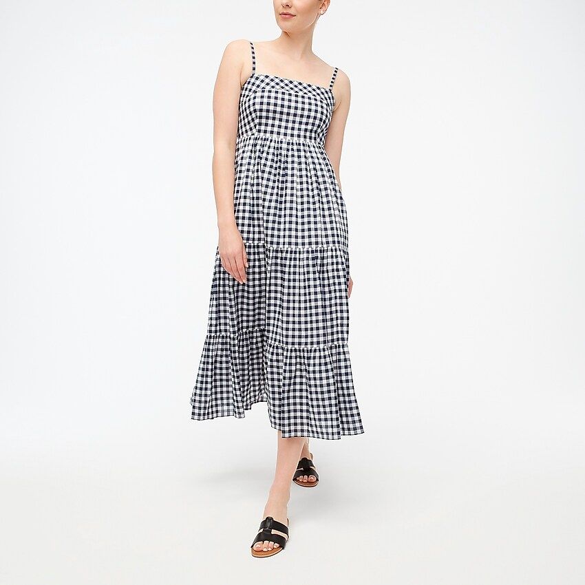 Square-neck tiered dress | J.Crew Factory