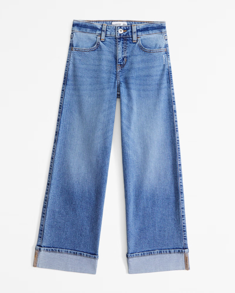 high rise wide leg jeans | Abercrombie & Fitch (US)