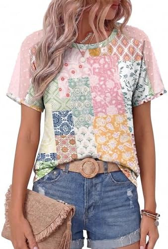Magritta Women Mesh Sleeves Casual T-Shirts Summer Fashion See Through Blouses Tee S-3XL | Amazon (US)