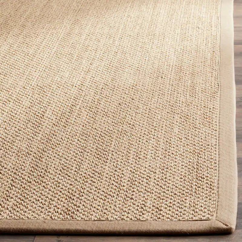 SAFAVIEH Natural Fiber Venus Casual Border Sisal Rug - 6' x 9' - Maize/Linen | Overstock